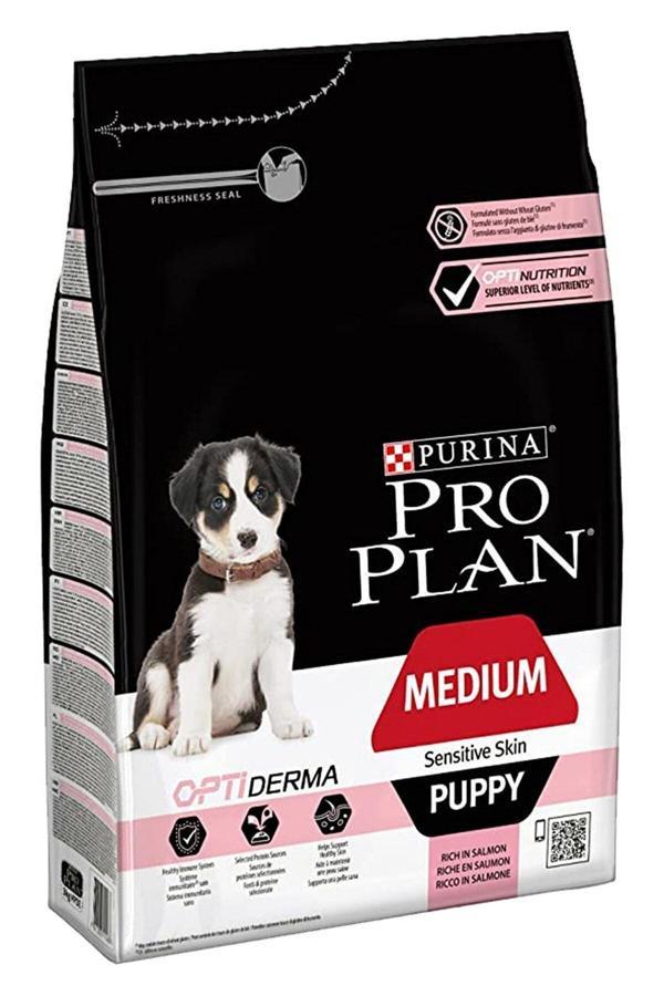 Medium Puppy Sensitive Skin Somonlu Yavru Köpek Maması 12 Kg - Image 1
