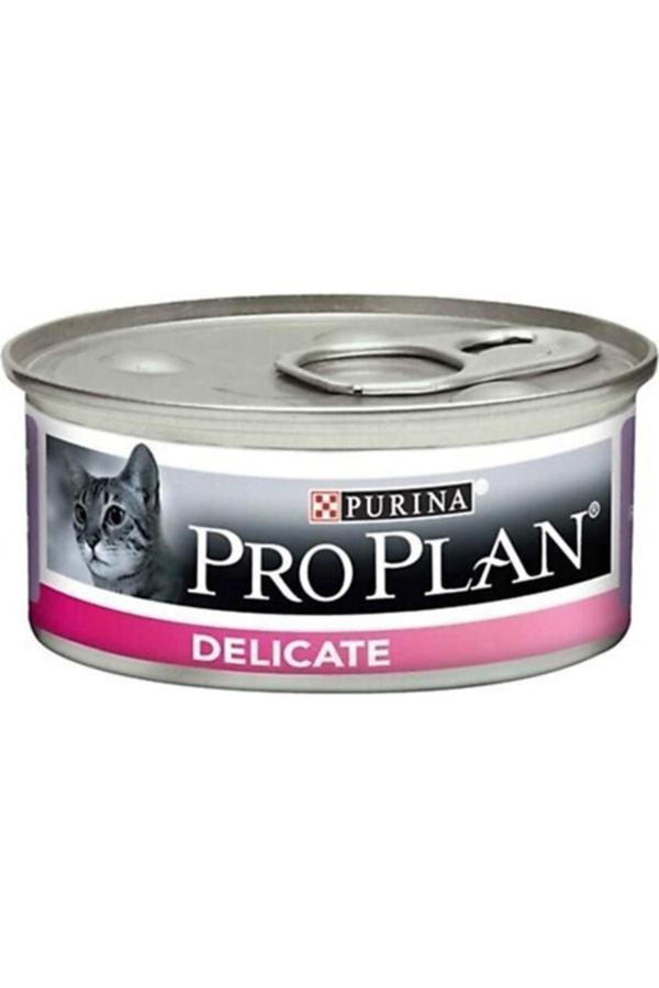 Pro Plan Delicate Hindi Etli Yetişkin Kedi Konserve Maması 85 Gr 12 Adet - Image 1