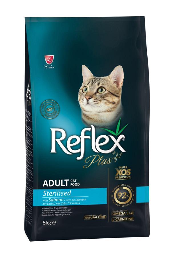 Plus Somonlu Kısırlaştırılmıs Yetişkin Kedi Maması 8 Kg - Image 1