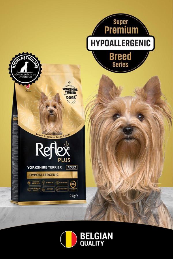 Plus Yorkshire Terrier Hypoallergenic Tavuklu Yetişkin Köpek Maması 2 Kg - Image 1