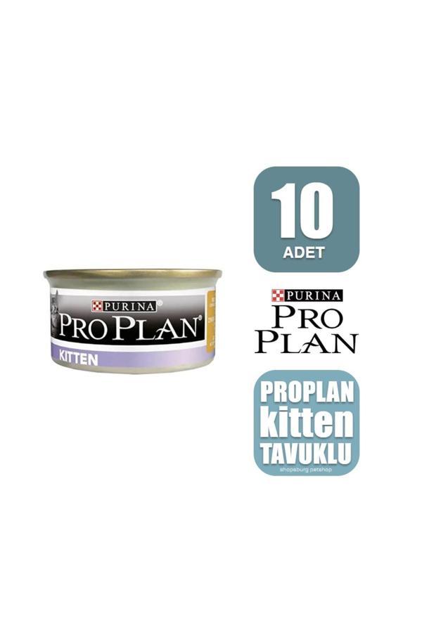 Pro Plan Kitten Tavuk Etli Yavru Kedi Konservesi 85 Gr X 10 Adet - Image 1