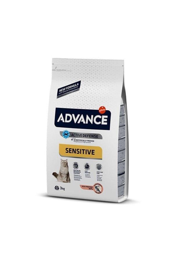 Sensitive Somonlu Yetişkin Hassas Kedi Maması 3 Kg - Farmapets - Image 1