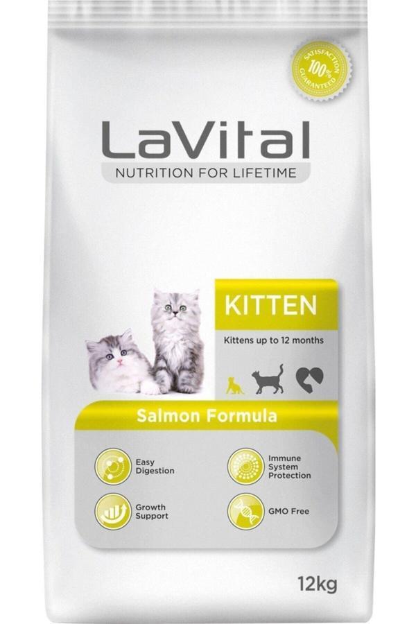 Lavital Somonlu Yavru Kedi Maması 12 Kg - Image 1