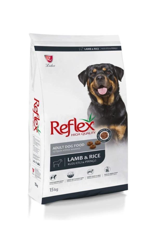 Refleks Kuzu Etli Ve Pirinçli Yetişkin Köpek Maması 15 Kg - Image 1