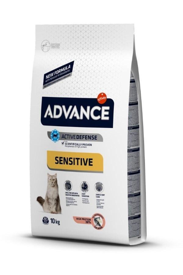 Sensitive Somonlu Yetişkin Kedi Maması 10 Kg - Image 1