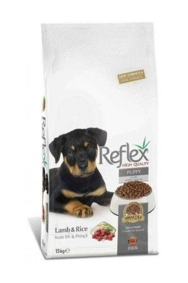 Reflex Kuzu Etli ve Pirinçli Yavru Köpek Maması 15KG - Image 1