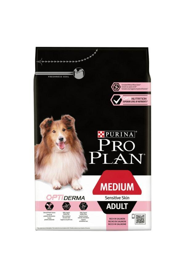 Pro Plan Medium Adult Somonlu Yetişkin Köpek Maması 3 Kg - Image 1