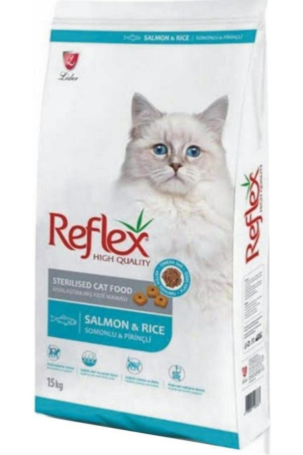 Reflex Sterilised Somon Balıklı 15 kg Kısırlaştırılmış Yetişkin Kuru Kedi Maması - Image 1