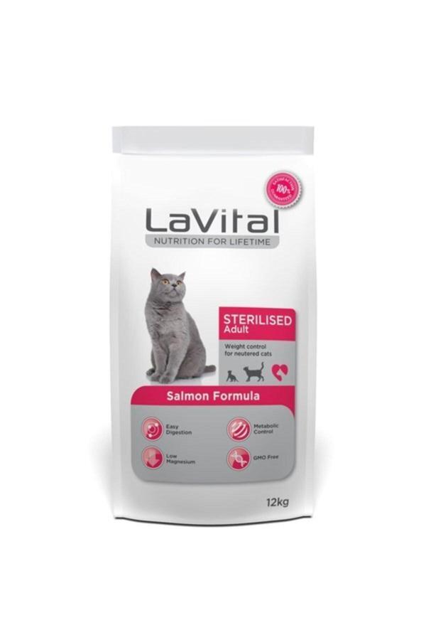 Sterilised Somonlu Kısırlaştırılmış Kedi Maması 12 kg - Image 1