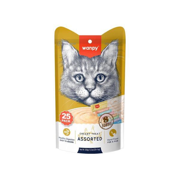 Karışık 8 Lezzetli Krema Kedi Ödülü 25*14 gr - Image 1