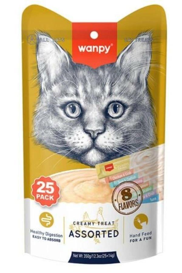 Kedi Ödül Çubuğu Sıvı Karışık Paket 25 Adetx14 gr - Image 1