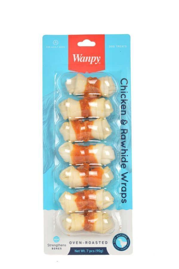 Tavuk Sargılı 7'li Çiğneme Kemiği Köpek Ödülü 90gr - Image 1