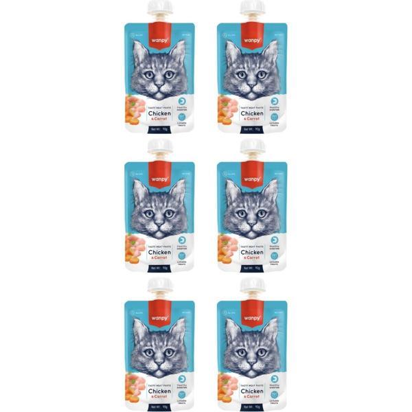 Tavuklu ve Havuçlu Ezme Kedi Ödül Maması 90gr - 6 Adet - Image 1