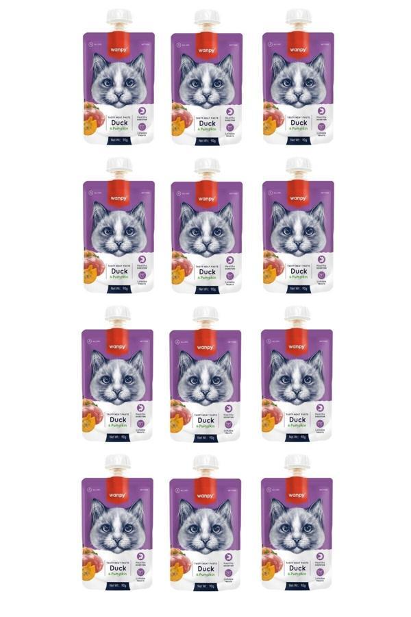 Taze Ördekli & Balkabaklı Kedi Et Ezmesi 90 Gr. X 12 Adet - Image 1