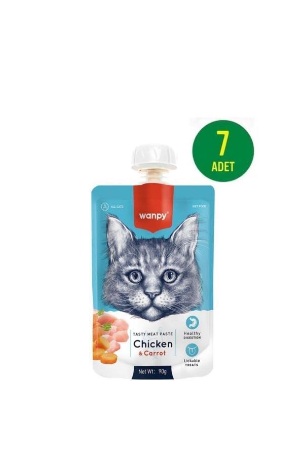 Taze Tavuklu&havuçlu Kedi Et Ezmesi 90 Gr X 7 Adet - Image 1