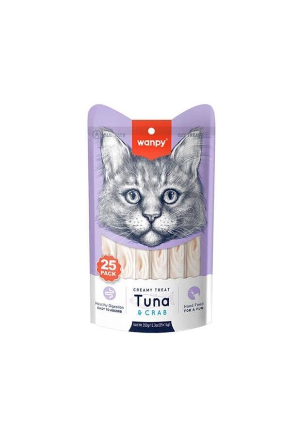 Ton Balıklı ve Yengeçli Sıvı Kedi Ödülü 14 Gr 25 Adet - PIWP-045 - Image 1