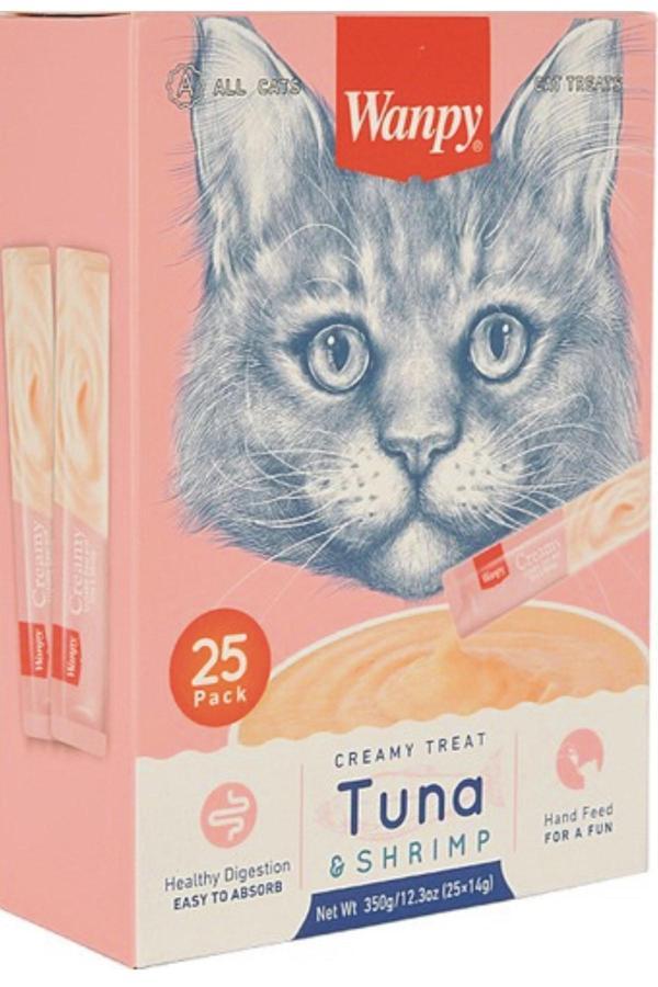 Tuna Ve Shrimp Paket Sıvı Kedi Ödül Maması (tuna Balığı Ve Karidesli) 25x14gr - Image 1