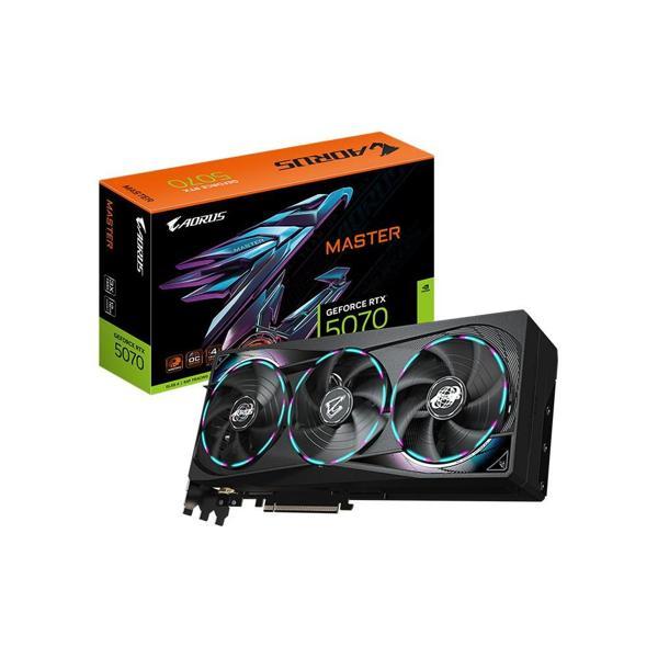 GIGABYTE AORUS GeForce RTX 5070 MASTER 12G GDDR7 RGB 12GB 192Bit DLSS 4 GV-N5070AORUS M-12GD NVIDIA Ekran Kartı - Image 1