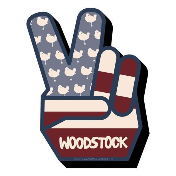 Aquarius Woodstock Peace – Chunky Magnet - Image 1