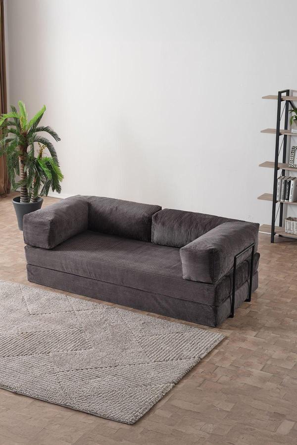 Evdemo Lounge Aktivite Koltuğu Çok Amaçlı Koltuk Yatak Antrasit - Image 1
