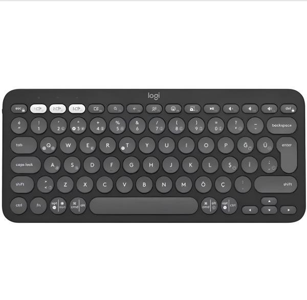 Logitech Pebble Keys 2 K380S 920-011859 Siyah Kablosuz Klavye - Image 1