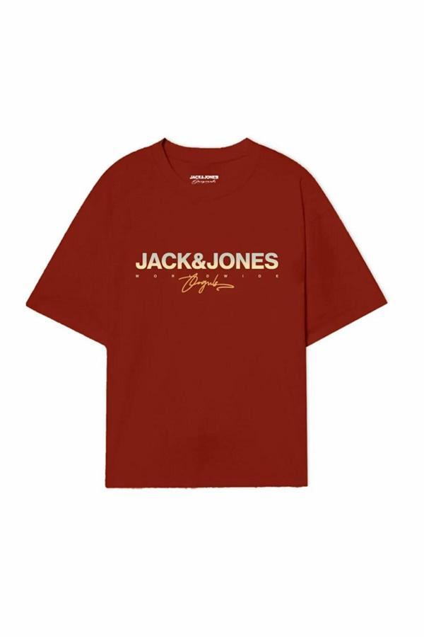 Jack Jones Canggu Logo Regular Fit Erkek Tişört 12281809 - Image 1