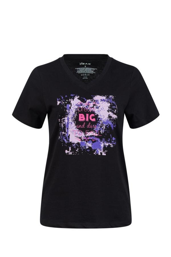 2AS Alone Baskılı V Yaka Kadın T-Shirt 405 - Image 1