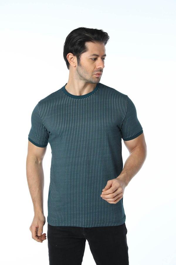 Rugatchi Jakarlı Bisiklet Yaka T-Shirt - Image 1