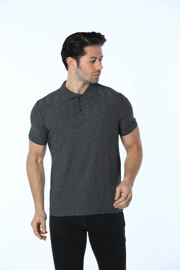 Rugatchi Jakarlı Polo Yaka T-Shirt - Image 1