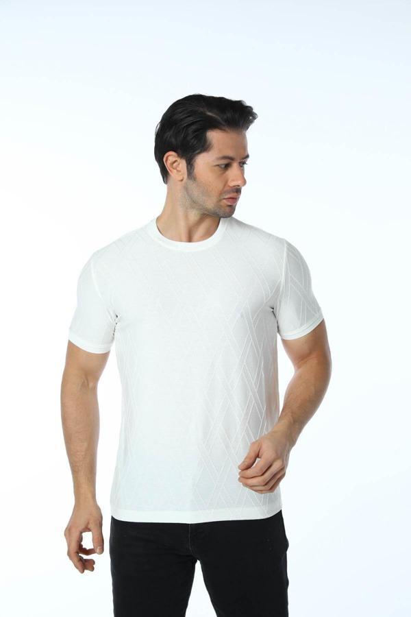 Rugatchi Jakarlı Bisiklet Yaka T-Shirt - Image 1