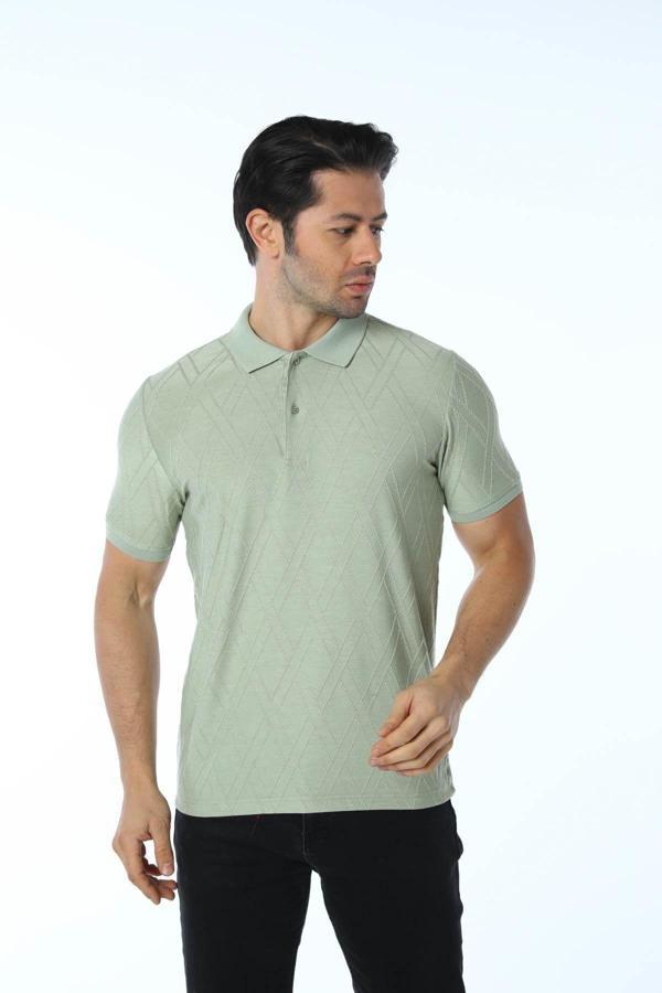 Rugatchi Jakarlı Polo Yaka T-Shirt - Image 1