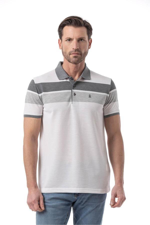 Rugatchi Yatay Çizgili Polo T-Shirt - Image 1