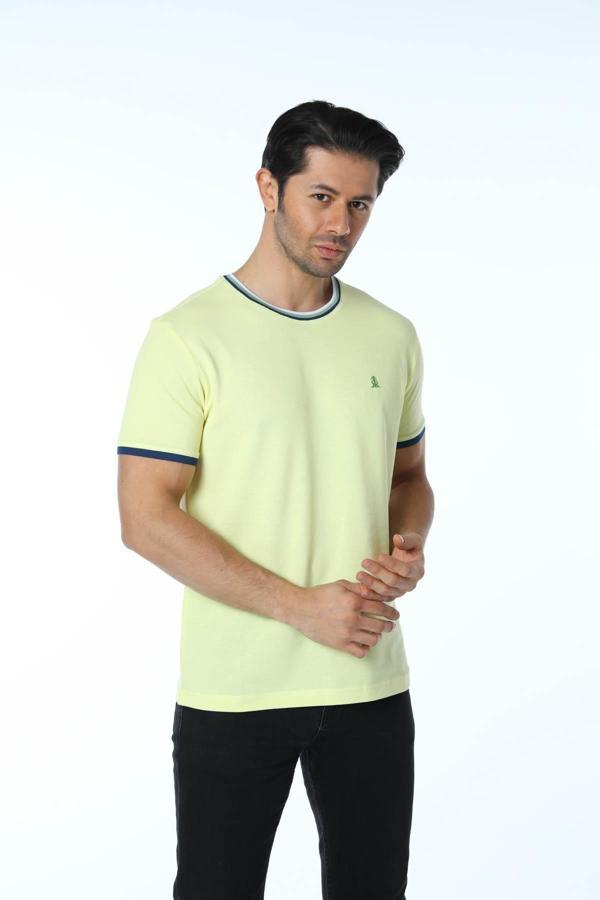 Rugatchi Terletmeyen T-Shirt Bisiklet Yaka Pike Büyük Beden - Image 1