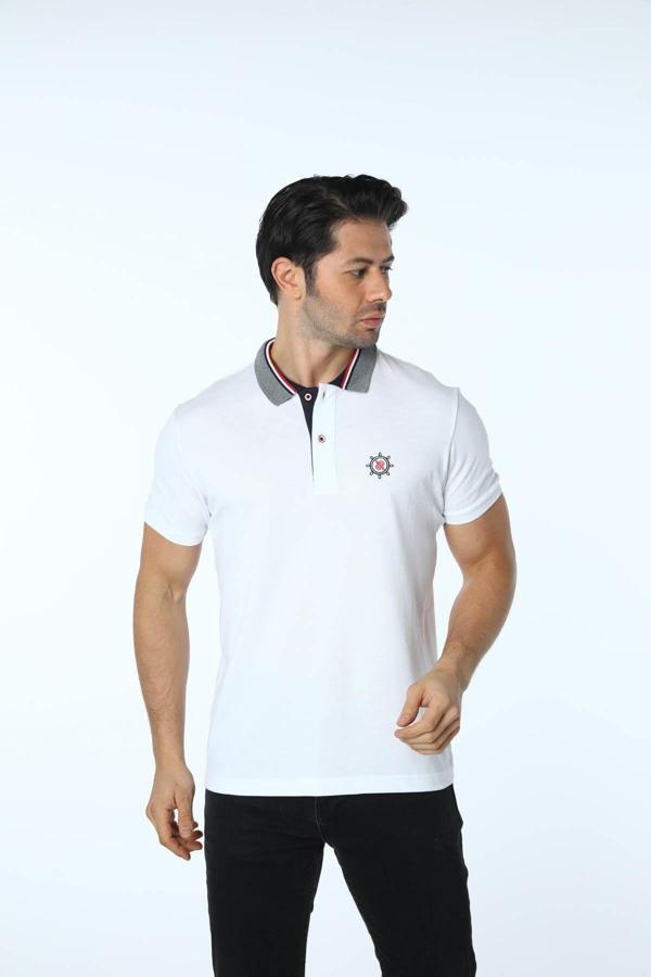 Rugatchi %100 Pamuk Polo Yaka T-Shirt - Image 1