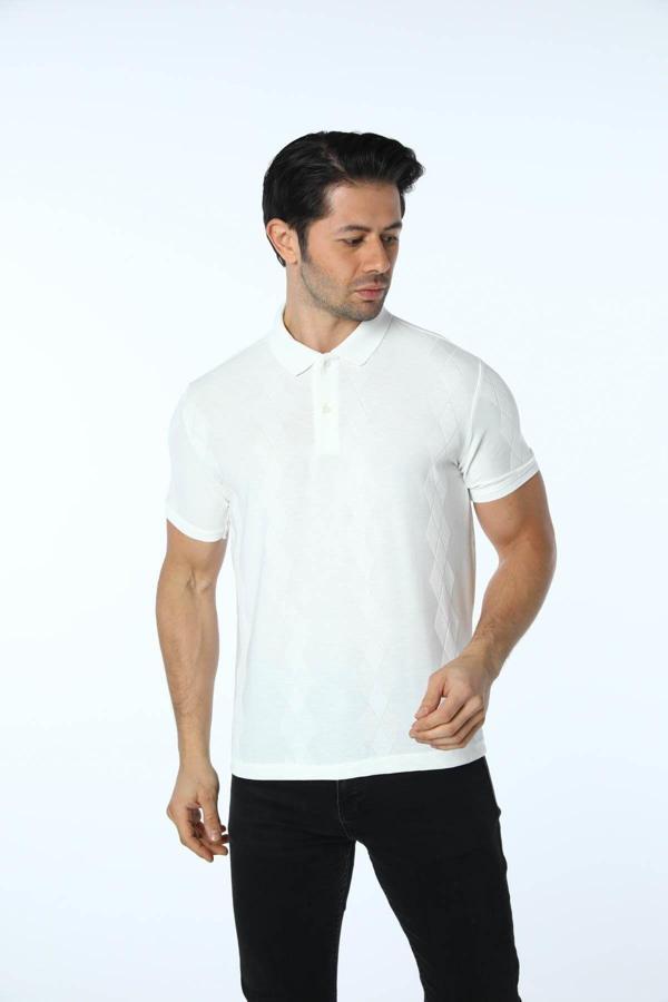 Rugatchi Jakarlı Polo Yaka T-Shirt - Image 1