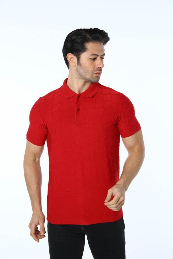 Rugatchi Jakarlı Polo Yaka T-Shirt - Image 1