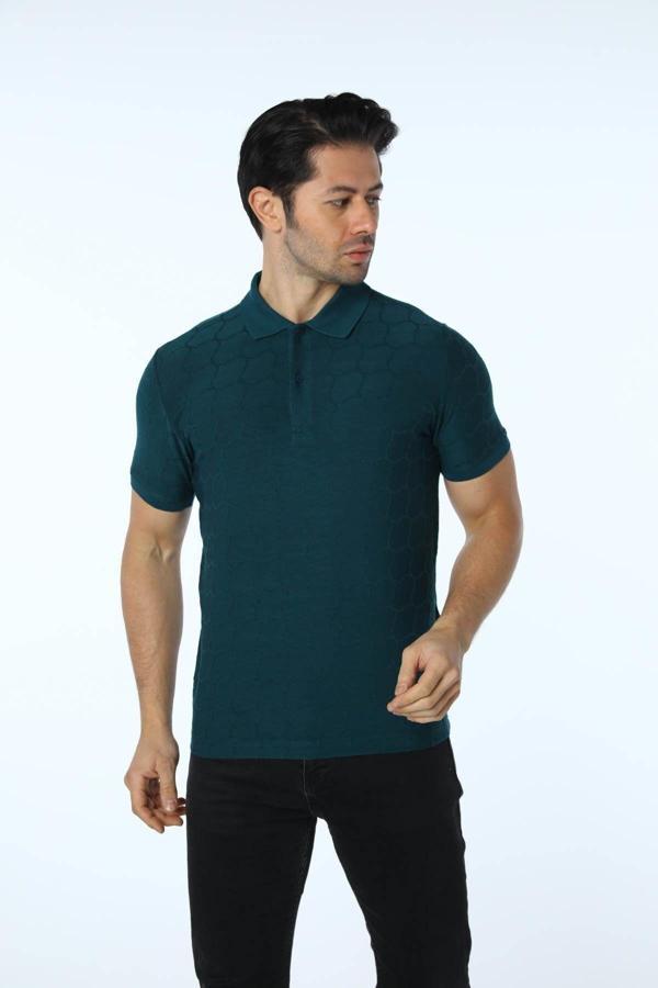 Rugatchi Jakarlı Polo Yaka T-Shirt - Image 1
