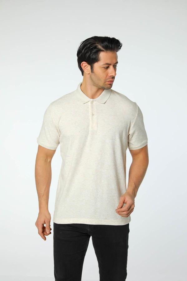 Rugatchi Jakarlı Polo Yaka T-Shirt - Image 1