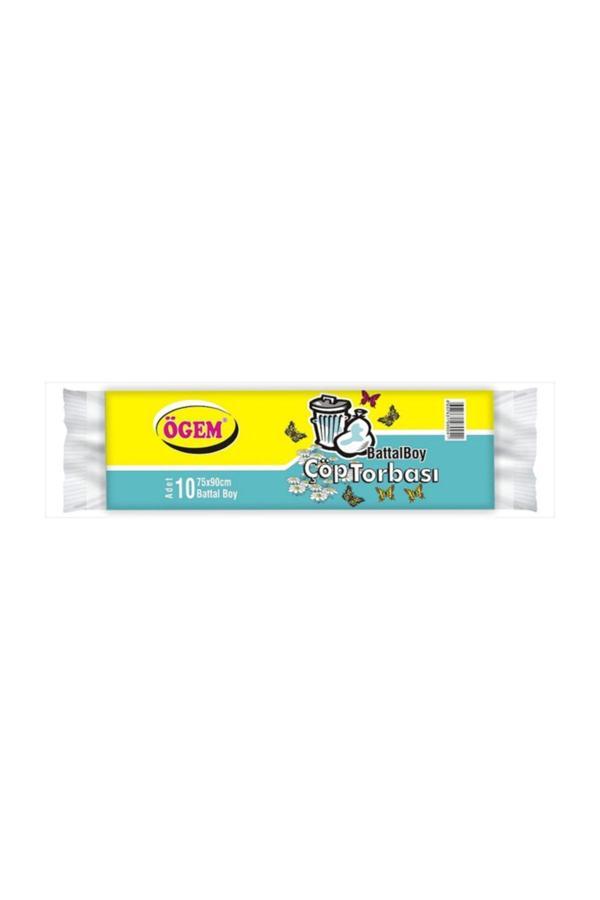 Ögem Battal Boy Çöp Poşeti 75*90 Cm 10 Lu 50 Rulo (500 Adet) Siyah - Image 1