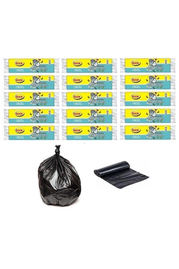 Ögem Battal Boy Çöp Poşeti 75X90 Cm 70 Lt 10'Lu Rulo 15 Paket - Image 1