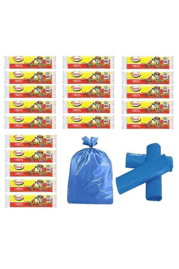 Ögem Büyük Boy Çöp Poşeti 65X80 Cm 50 Lt 10'Lu Rulo 20 Paket - Image 1