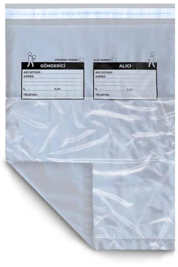 Almina Cepli Büyük Boy Kargo Poşeti 35X45+5 Cm - 100 Adet - Image 1