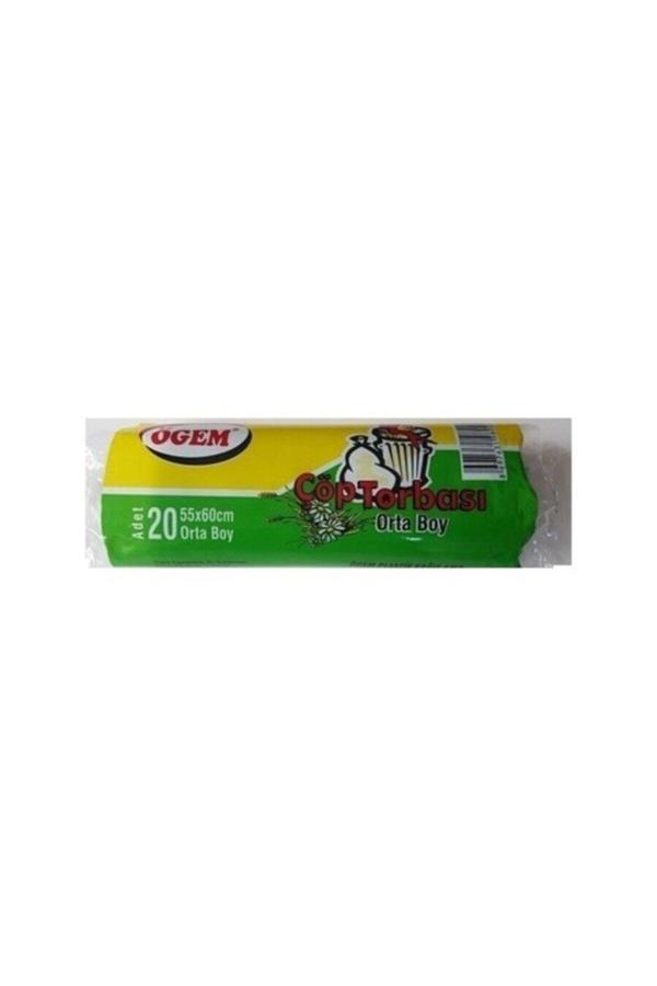 Ögem Çöp Poşeti Orta Boy 55X60Cm 20 Adet110Gr Siyah X 10 Paket - Image 1