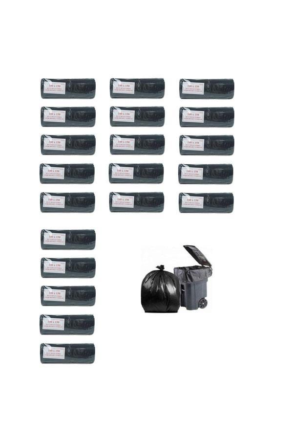Ögem Hantal Boy Ağır Hizmet Çöp Torbası 100X150 Cm 10'Lu Rulo 20 Paket - Image 1