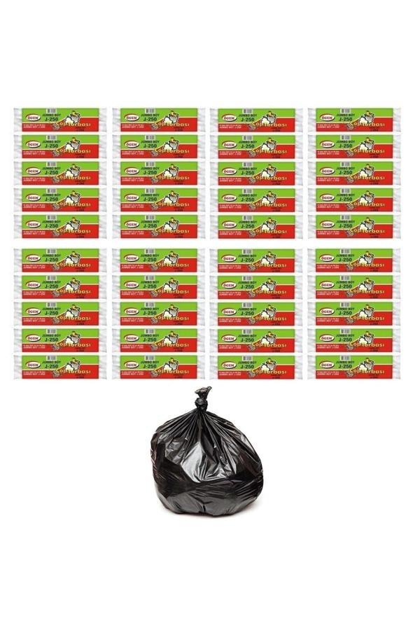 Ögem J-250 Jumbo Boy Çöp Poşeti 80X110 Cm 90 Lt 10'Lu Rulo 40 Paket - Image 1