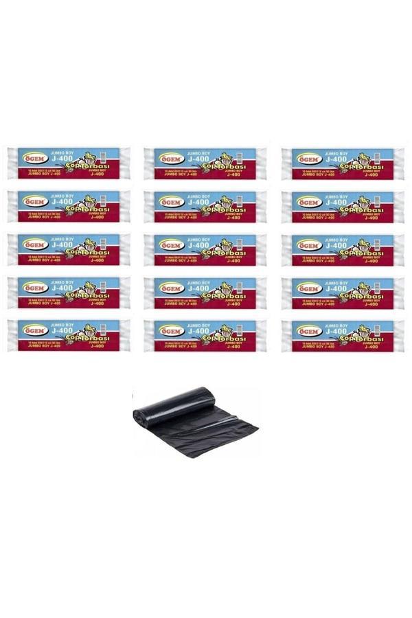 Ögem J-400 Jumbo Boy Çöp Poşeti 80X110 Cm 90 Lt 10'Lu Rulo 15 Paket - Image 1
