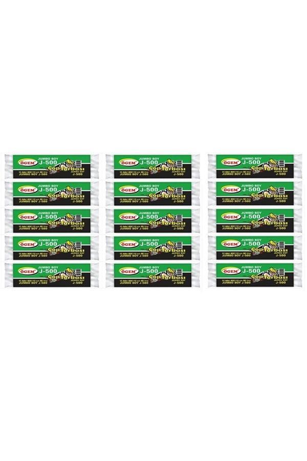 Ögem J-500 Jumbo Boy Çöp Poşeti 80X110 Cm 90 Lt 10'Lu Rulo 15 Paket - Image 1