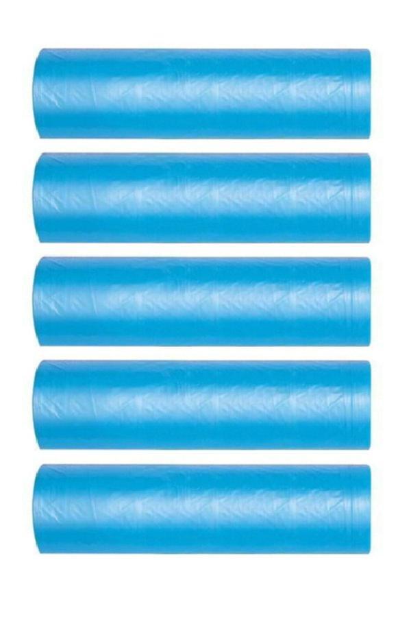 Eymarmarket Mavi Ekstra Kalın J250 Jumbo Boy Çöp Poşeti 80*110 Cm 10Lu Rulo 5 Paket 50 Adet - Image 1