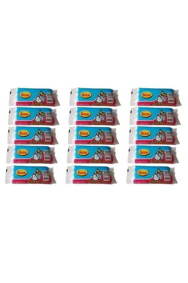 Ögem Küçük Boy Çöp Poşeti 40X50 Cm 10 Lt 40'Lı Rulo 15 Paket - Image 1