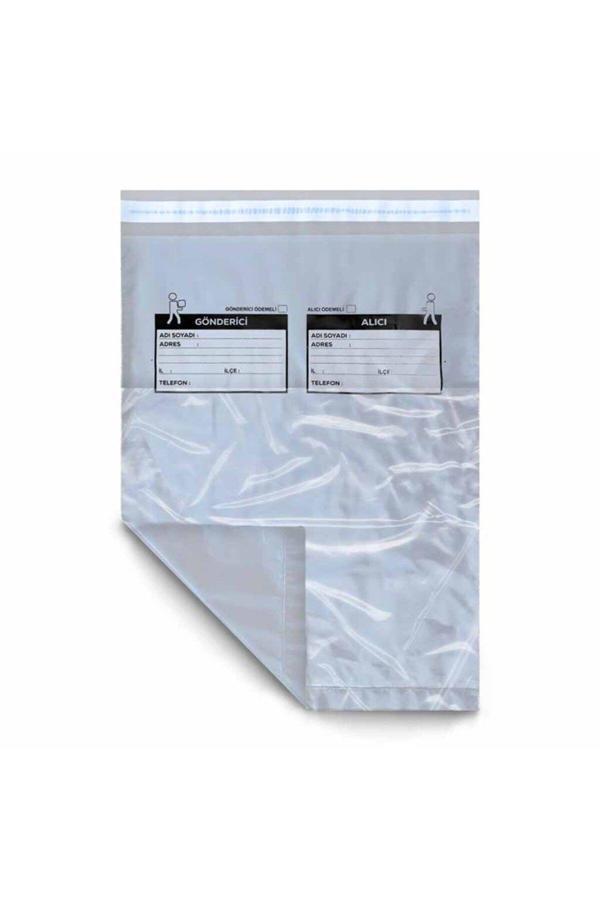 Astera 100 Adet Kargo Poşeti, Küçük Boy Cepli Kargo Torbası 24X30+5 Cm - 80 Mikron - Image 1
